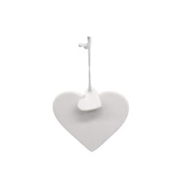 Flash Sale ✔️ 4" Unfinished Ceramic Heart Ornament by Michaels ⭐