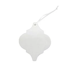 Buy ✨ 4" Unfinished Ceramic Tile Ornament by Michaels ❤️