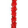 Deals 🎁 6ft. Red Satin Poinsettia Chain Garland by Ashland® 😍 -Ashland Sales 10674689 1