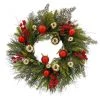 Hot Sale 🔥 24" Red & Gold Ornament, Mixed Pine & Berry Wreath by Ashland® ⭐ -Ashland Sales 10674829 1