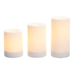 Brand new 🔥 6 Packs: 3 ct. (18 total) White LED Pillar Candles by Ashland® 💯 -Ashland Sales 10674909 2 1