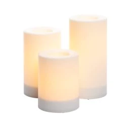 Brand new 🔥 6 Packs: 3 ct. (18 total) White LED Pillar Candles by Ashland® 💯 -Ashland Sales 10674909 4 1
