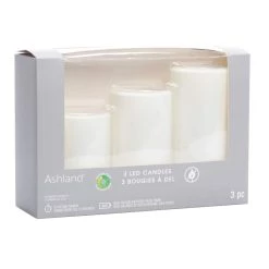 Brand new 🔥 6 Packs: 3 ct. (18 total) White LED Pillar Candles by Ashland® 💯 -Ashland Sales 10674909 7 1