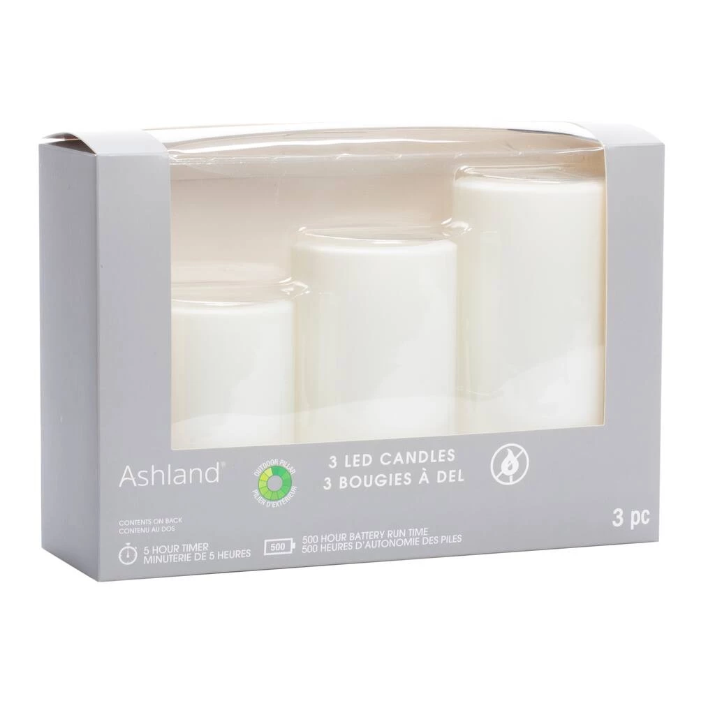 Top 10 ✔️ White 3-Pack LED Pillar Candles by Ashland® ❤️ 9 Top 10 ✔️ White 3-Pack LED Pillar Candles by Ashland® ❤️ - Image 7