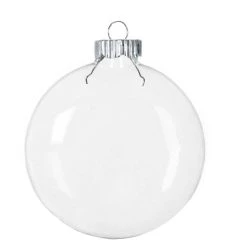 Discount ⌛ Christmas 3ct. 4" Clear Glass Disc Ornaments by Michaels 🤩