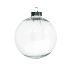 Cheap 😉 Christmas 4" Clear Plastic Ball Ornament by Michaels 😍