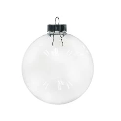 Discount 🤩 Christmas 4" Clear Plastic Disc Ornament by Michaels ⌛
