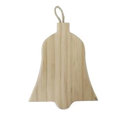 Buy 👍 4.5" Unfinished Wood Bell Ornament by Michaels 👍