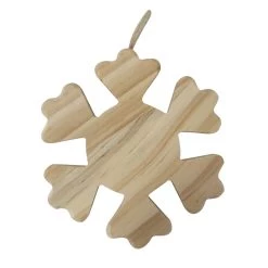 Wholesale 😀 4.5" Unfinished Wood Snowflake Ornament by Michaels 👍