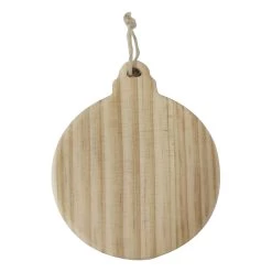 Buy 💯 4" Unfinished Wood Round Bulb Ornament by Michaels 🔔