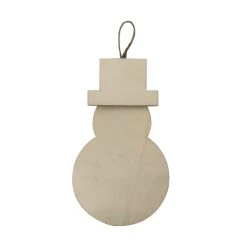 Outlet 😉 5" Unfinished Wood Snowman Ornament by Michaels ⌛