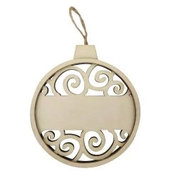 Top 10 😉 4.5" Unfinished Wood Round Swirl Ornament by Michaels 🔥