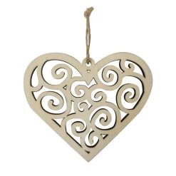 Best deal ✔️ 4.5" Unfinished Wood Heart Swirl Ornament by Michaels 👍