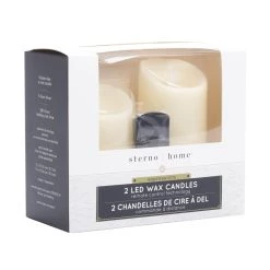 Best Pirce 😉 6 Packs: 2 ct. (12 total) Sterno Home™ Cream LED Wax Pillar Candles by Ashland ❤️ -Ashland Sales 10675028 5 1