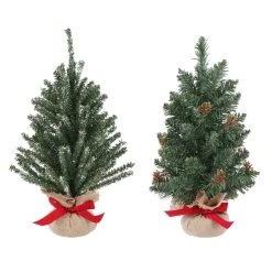 Wholesale 😍 Assorted 16" Artificial 🔔 Christmas Tree with Burlap Base by Ashland® 🔥