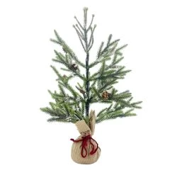 Discount 😍 24" Pine Tree with Pinecones & Snow in Burlap Bag by Ashland® ✨ -Ashland Sales 10675200