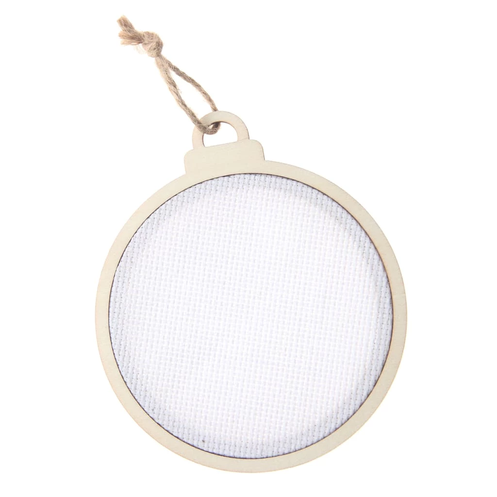 Cheapest 🥰 5" Unfinished DIY Aida Stitch Wood Round Ornament by Michaels 😍 3 Cheapest 🥰 5" Unfinished DIY Aida Stitch Wood Round Ornament by Michaels 😍
