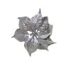 Budget 🤩 Silver Glitter Poinsettia Clip by Ashland® 🎁 -Ashland Sales 10675750 1