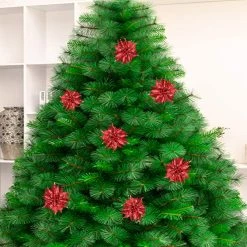 Best deal ❤️ Red Glitter Poinsettia Flowers, 4ct. by Ashland® ⭐ -Ashland Sales 10675755 3