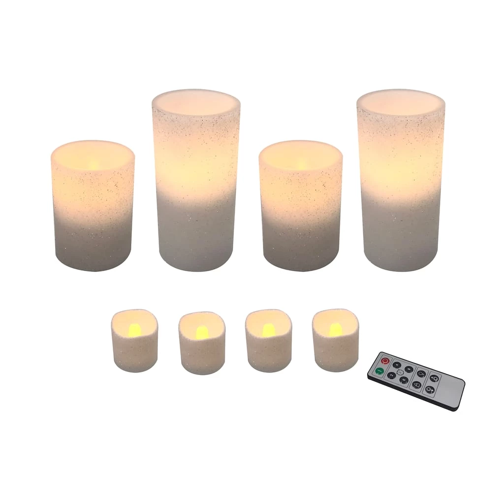 Discount 🔔 Glittery White LED Candle Set by Ashland® 🥰 4 Discount 🔔 Glittery White LED Candle Set by Ashland® 🥰 - Image 2