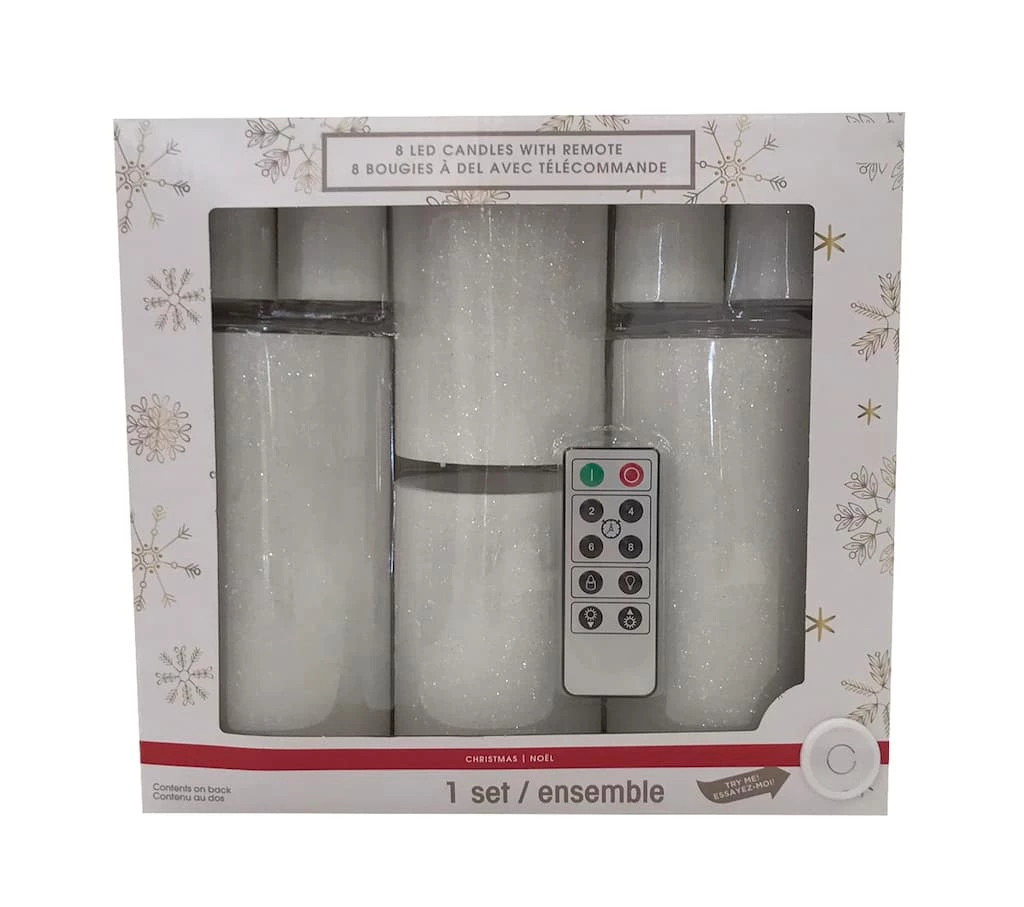 Discount 🔔 Glittery White LED Candle Set by Ashland® 🥰 5 Discount 🔔 Glittery White LED Candle Set by Ashland® 🥰 - Image 3