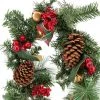 Best Sale 🌟 6ft. Pine, Jingle Bell & Red Berry Garland with Plaid Bows by Ashland® 🔥 -Ashland Sales 10675833 1