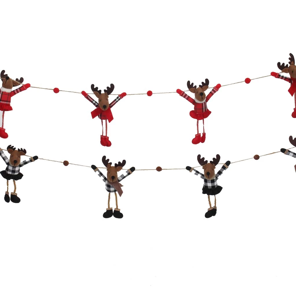 Brand new 🥰 Assorted 6ft. Reindeer Garland by Ashland® ❤️ 3 Brand new 🥰 Assorted 6ft. Reindeer Garland by Ashland® ❤️
