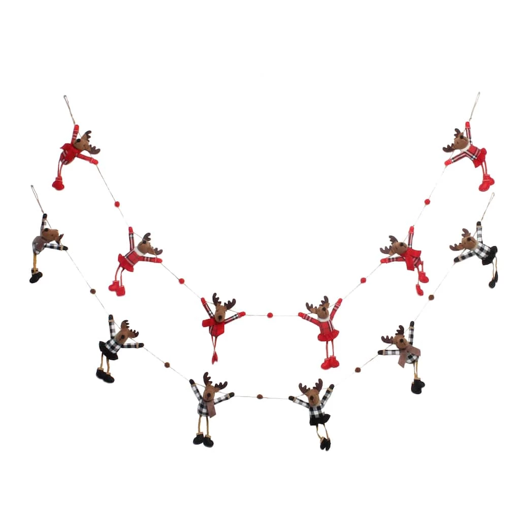 Brand new 🥰 Assorted 6ft. Reindeer Garland by Ashland® ❤️ 4 Brand new 🥰 Assorted 6ft. Reindeer Garland by Ashland® ❤️ - Image 2