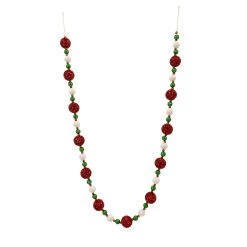 Best deal ❤️ 6ft. Red, Green & White Glitter Bead & Pom Pom Garland by Ashland® ✨ -Ashland Sales 10675960 2