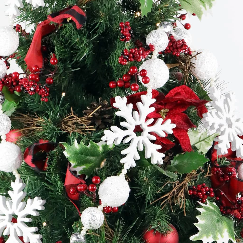 Brand new ๐งจ 6ft. White Snowflake & Ball Garland by Ashland® ๐ 4 Brand new ๐งจ 6ft. White Snowflake & Ball Garland by Ashland® ๐ - Image 2