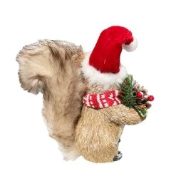 Flash Sale ✔️ 7.5" Squirrel with Red & White Hat & Scarf Natural Décor Accent by Ashland® 👏 -Ashland Sales 10676177 2