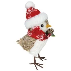 Best reviews of ✨ 7.5" Bird with Red & White Hat & Scarf Natural Décor Accent by Ashland® 🔔 -Ashland Sales 10676179 2