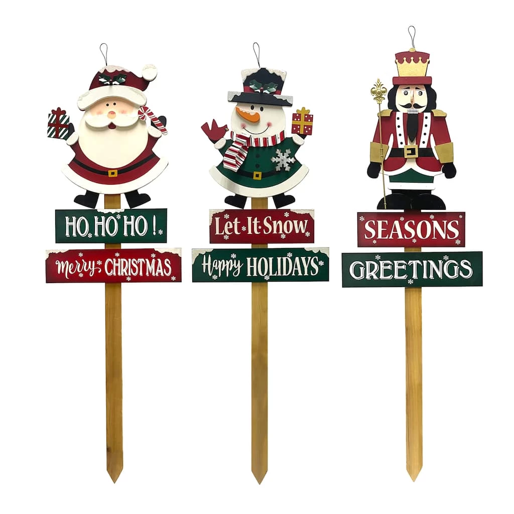 Cheap ❤️ Assorted 36" 🎁 Christmas Character Yard Stake by Ashland® ✨ 3 Cheap ❤️ Assorted 36" 🎁 Christmas Character Yard Stake by Ashland® ✨
