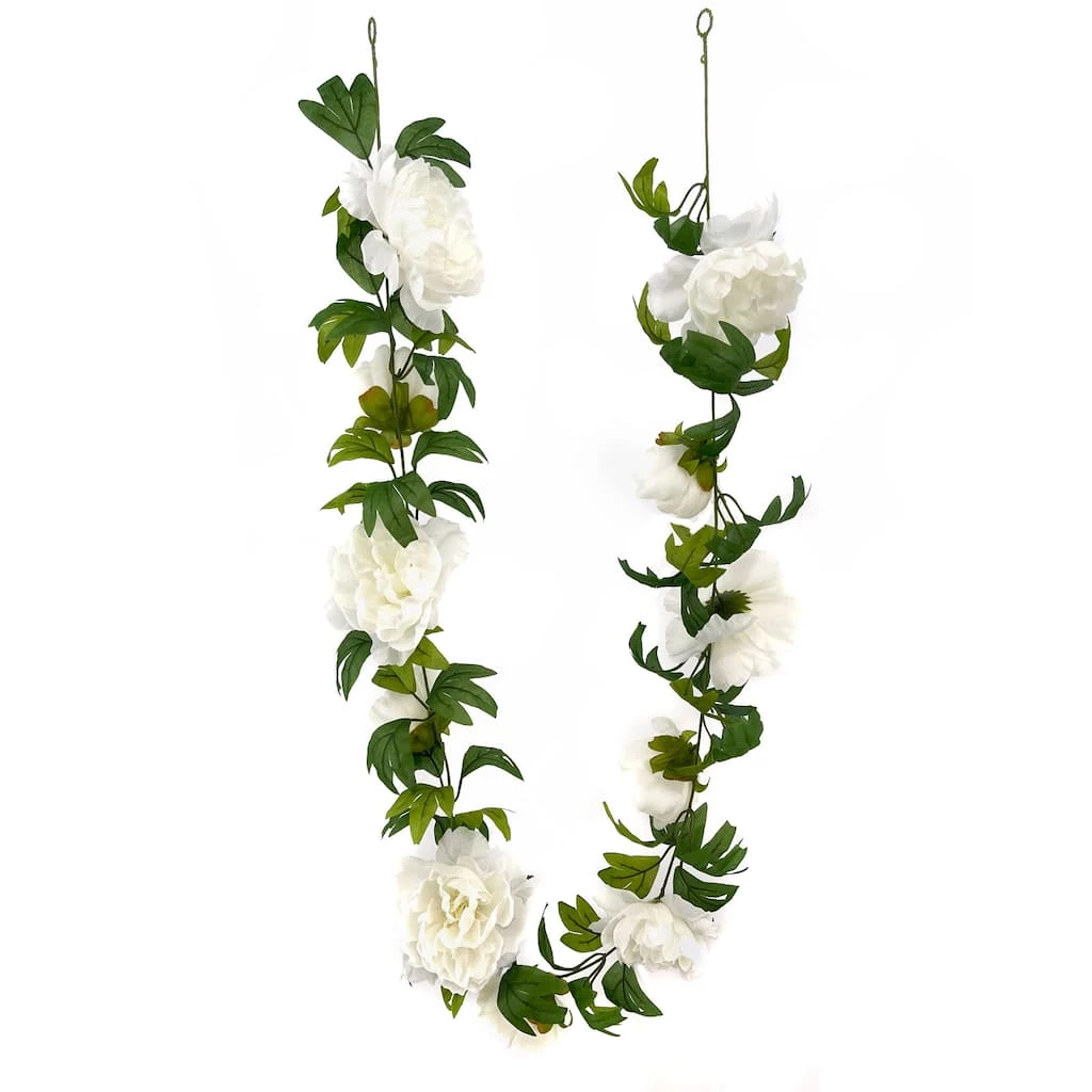 Buy 🤩 6ft. Cream Peony Garland by Ashland® ✨ 4 Buy 🤩 6ft. Cream Peony Garland by Ashland® ✨ - Image 2