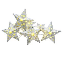 Discount 🥰 Assorted 10ct. Warm White Pierced Metal Star LED Crafting Lights by Ashland® 🎉 -Ashland Sales 10676617 3