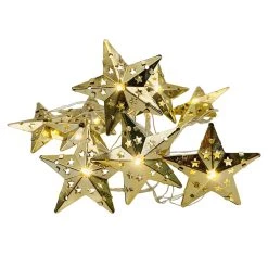 Discount 🥰 Assorted 10ct. Warm White Pierced Metal Star LED Crafting Lights by Ashland® 🎉 -Ashland Sales 10676617 4