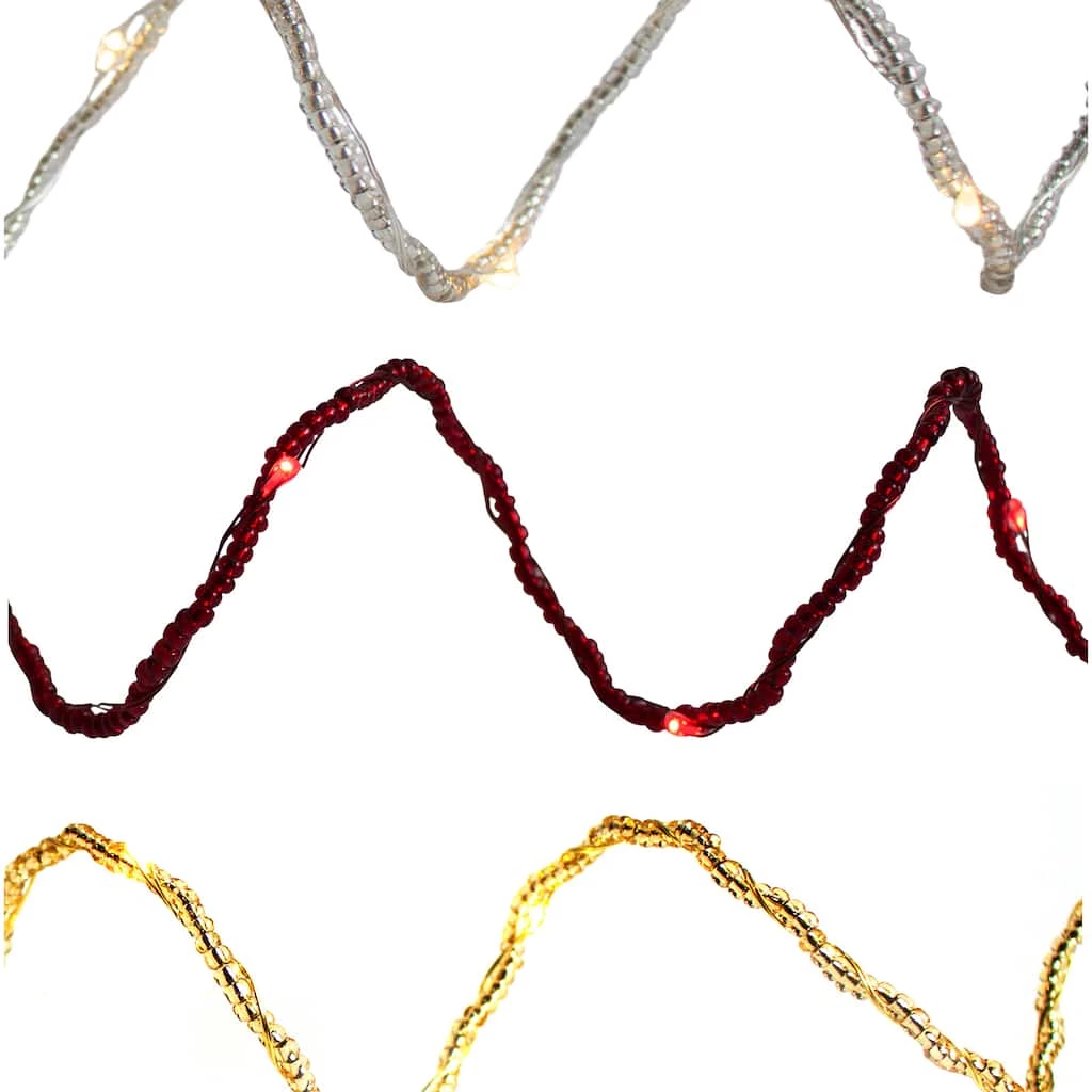 Discount ✨ Assorted 9ft. Tiny Beaded LED String Lights by Ashland® 🔥 3 Discount ✨ Assorted 9ft. Tiny Beaded LED String Lights by Ashland® 🔥