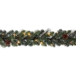 Best deal 😀 9ft. Pre-Lit Mixed Pine & Pinecone Garland by Ashland® ⭐ -Ashland Sales 10676637 3