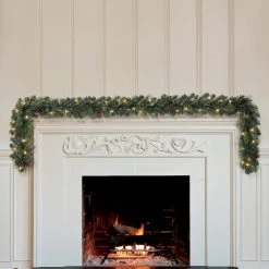 Best deal 😀 9ft. Pre-Lit Mixed Pine & Pinecone Garland by Ashland® ⭐ -Ashland Sales 10676637 7