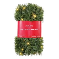 Deals 🧨 12ft. Pre-Lit Pine Garland by Ashland® 🌟 -Ashland Sales 10676638 8