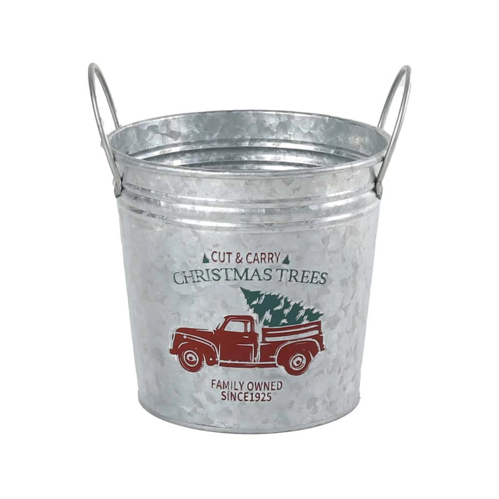 New 🥰 7.6" Holiday Truck Metal Bucket with Handles by Ashland® 😍 3 New 🥰 7.6" Holiday Truck Metal Bucket with Handles by Ashland® 😍