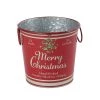 Cheapest 🤩 6.6" Red Merry 🎄 Christmas Metal Bucket with Handles by Ashland® 🎁 -Ashland Sales 10676690 1