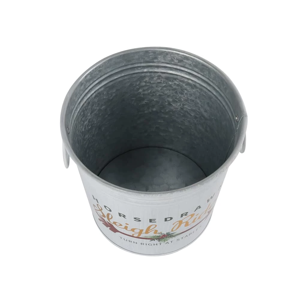 Best Sale 🎁 6.6" Sleigh Rides Metal Bucket with Handles by Ashland® 🔔 6 Best Sale 🎁 6.6" Sleigh Rides Metal Bucket with Handles by Ashland® 🔔 - Image 4