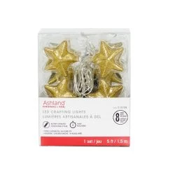 Cheap 👏 Assorted 8ct. Glitter Star LED Crafting Lights by Ashland® ✔️ -Ashland Sales 10676894 5