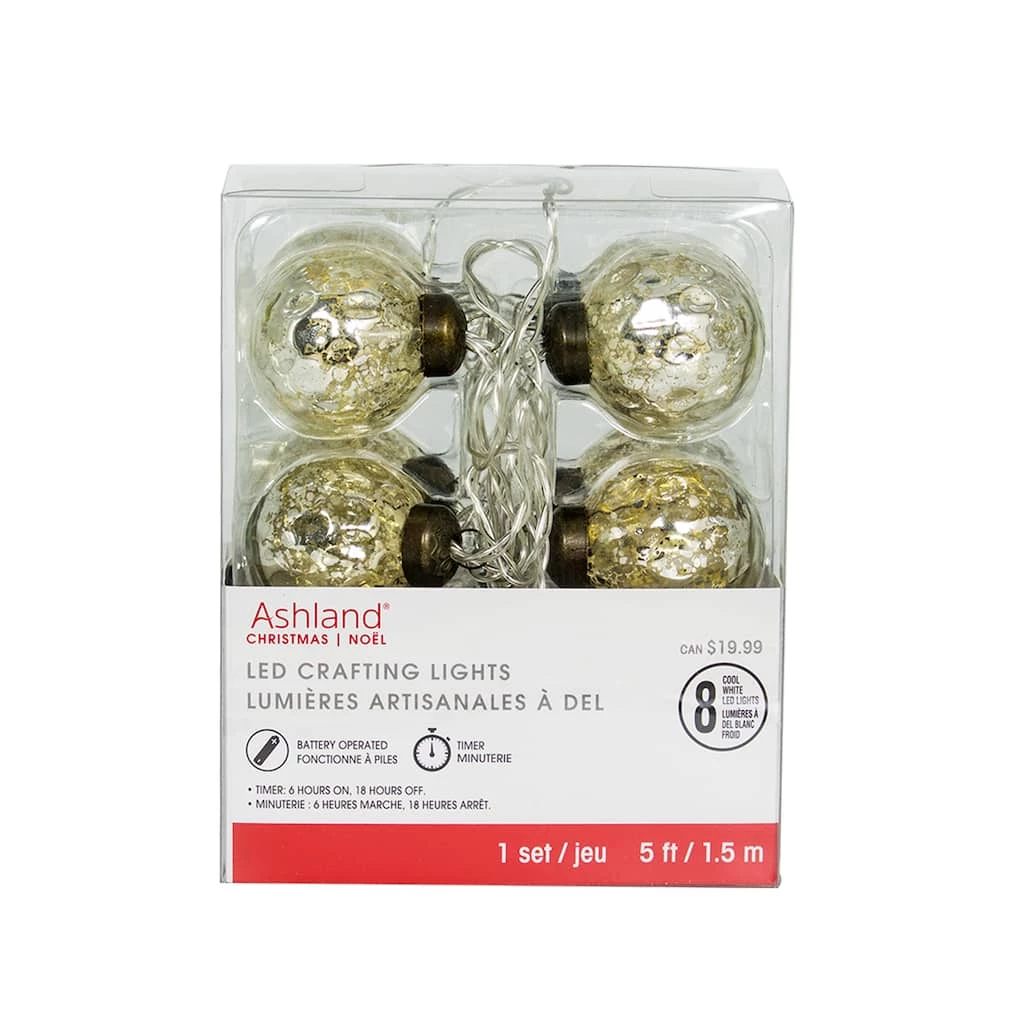 Discount ❤️ 8ct. Silver Mercury Round LED Crafting Lights by Ashland® 👏 3 Discount ❤️ 8ct. Silver Mercury Round LED Crafting Lights by Ashland® 👏