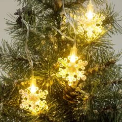 Best Pirce 🥰 Assorted 8ct. Warm White Snowflake LED Crafting Lights by Ashland® 😍 -Ashland Sales 10676916 5