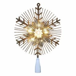 Cheapest ⭐ 14.5" Gold Lighted Tinsel Starburst Tree Topper by Ashland® 👏 -Ashland Sales 10677090 2