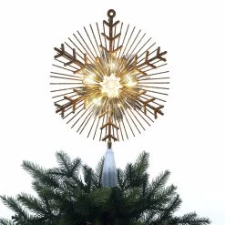 Cheapest ⭐ 14.5" Gold Lighted Tinsel Starburst Tree Topper by Ashland® 👏 -Ashland Sales 10677090 3