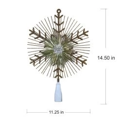 Cheapest ⭐ 14.5" Gold Lighted Tinsel Starburst Tree Topper by Ashland® 👏 -Ashland Sales 10677090 4