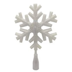 Outlet 🧨 12" White Lighted Snowflake Tree Topper by Ashland® 👏